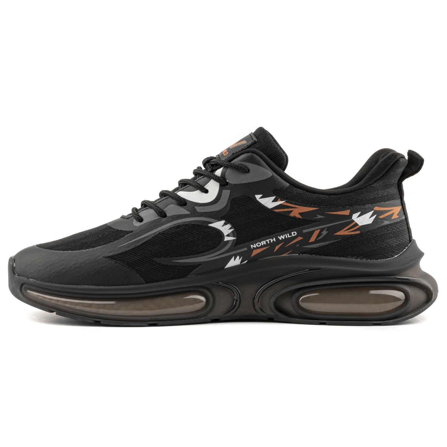 Crazy Erkek Sneakers - SİYAH ORANJ
