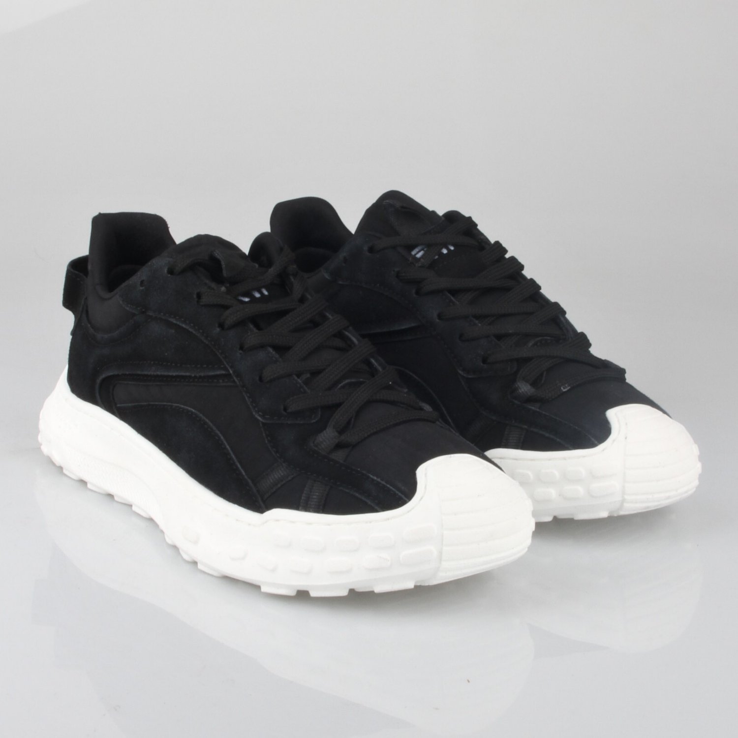 Diego Erkek Sneaker - SIYAH BEYAZ