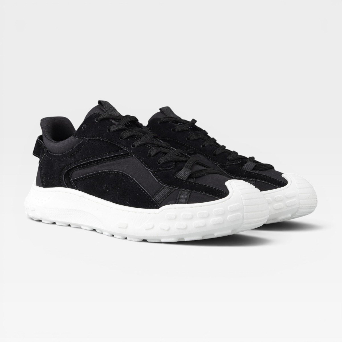 Diego Erkek Sneaker - SIYAH BEYAZ