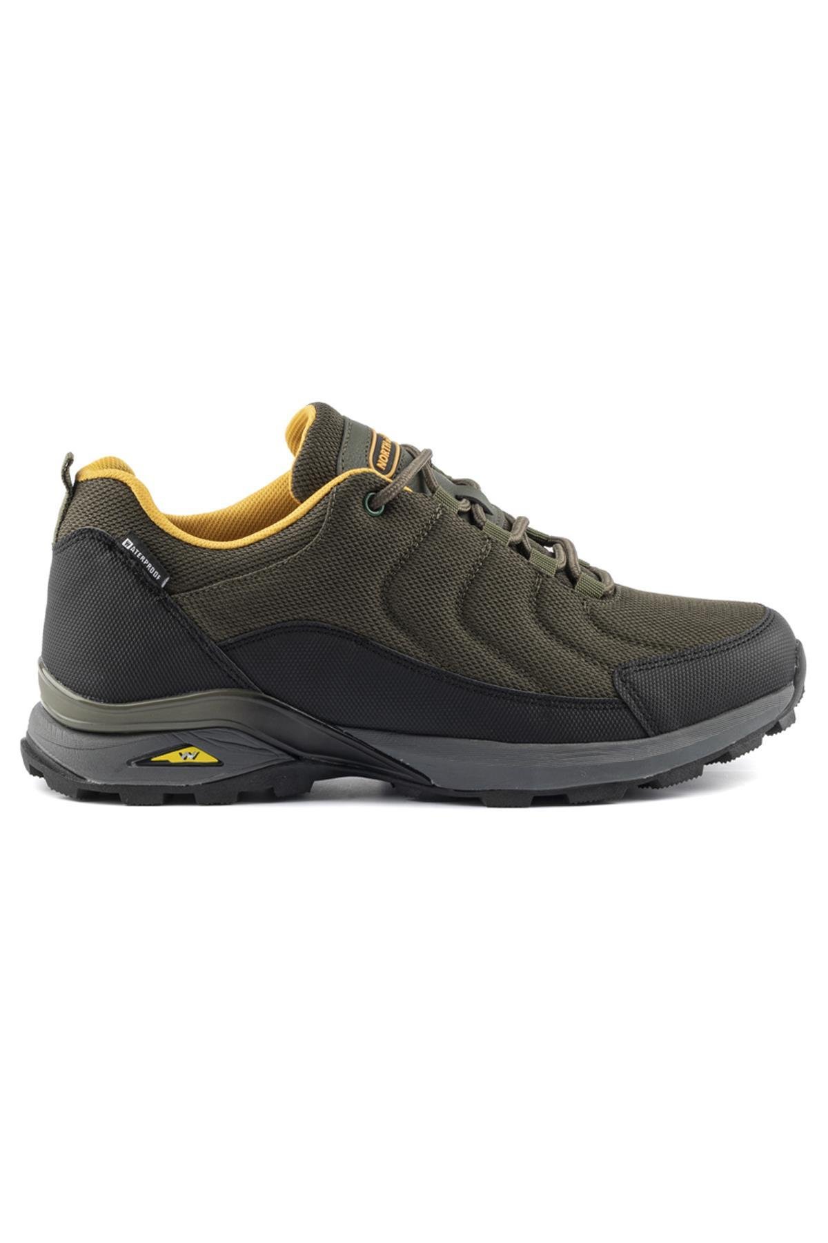 Hikernorth Su Geçirmez Erkek Sneakers - HAKI SARI