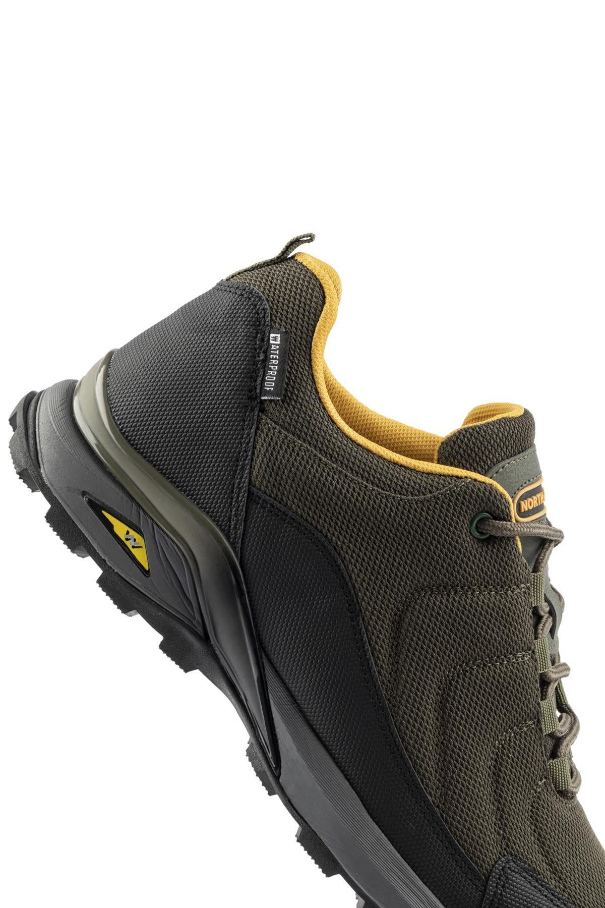 Hikernorth Su Geçirmez Erkek Sneakers - HAKI SARI