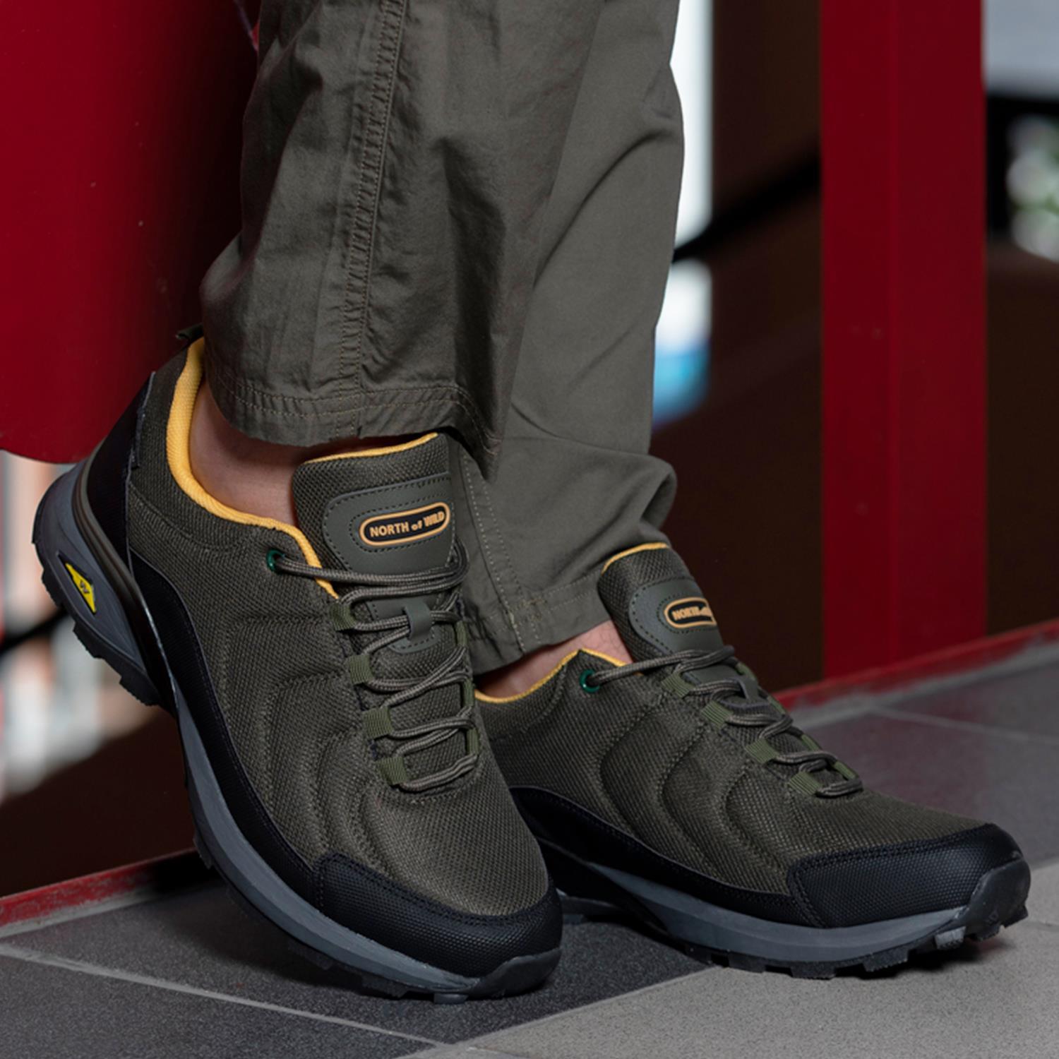 Hikernorth Su Geçirmez Erkek Sneakers - HAKI SARI