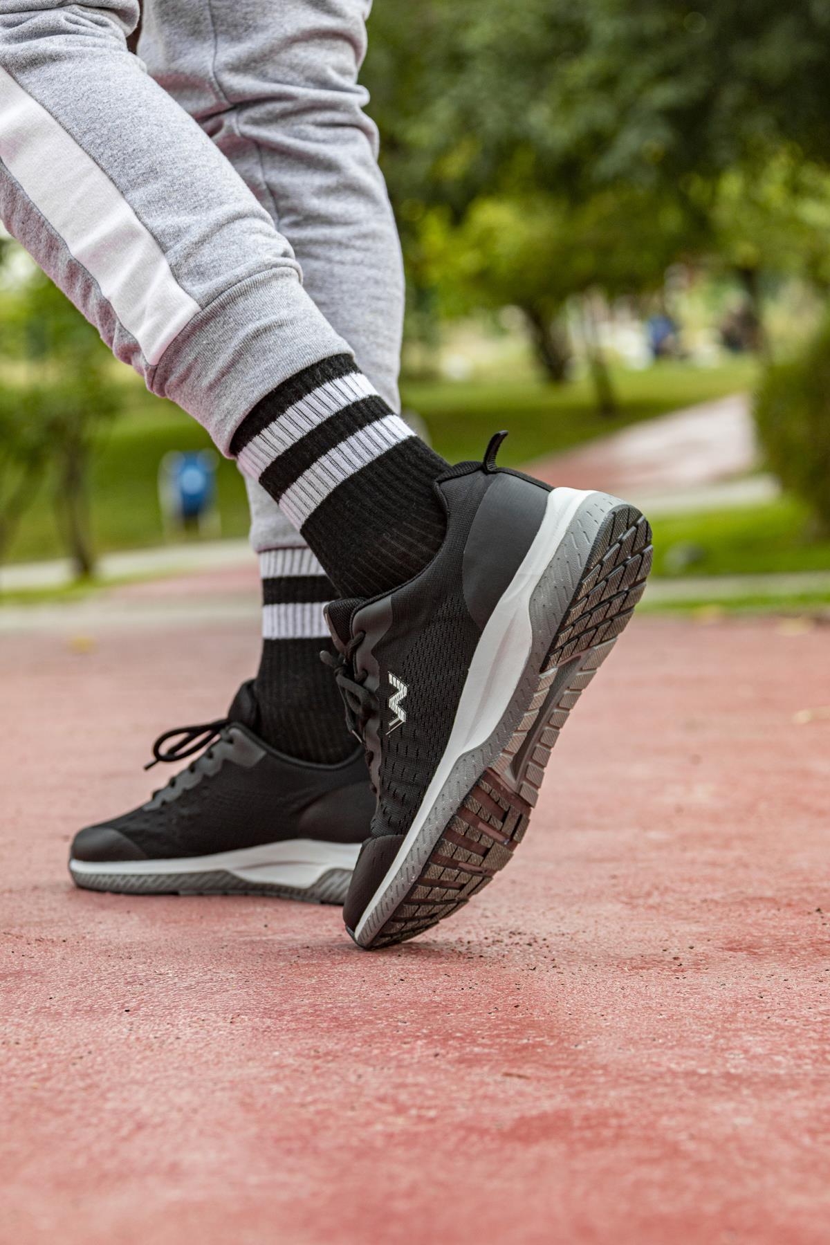 Iron Erkek Sneakers - SIYAH BEYAZ