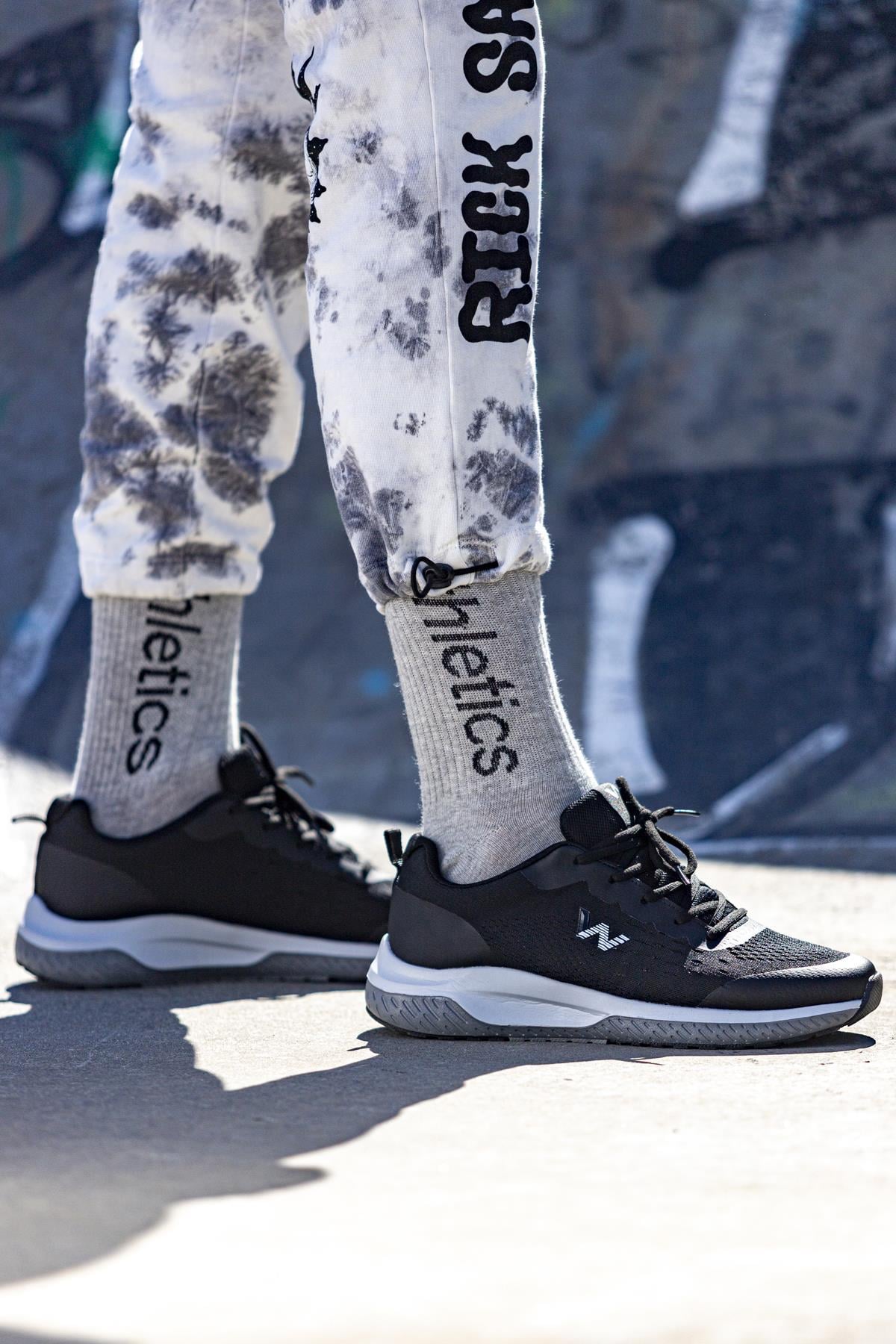 Iron Erkek Sneakers - SIYAH BEYAZ
