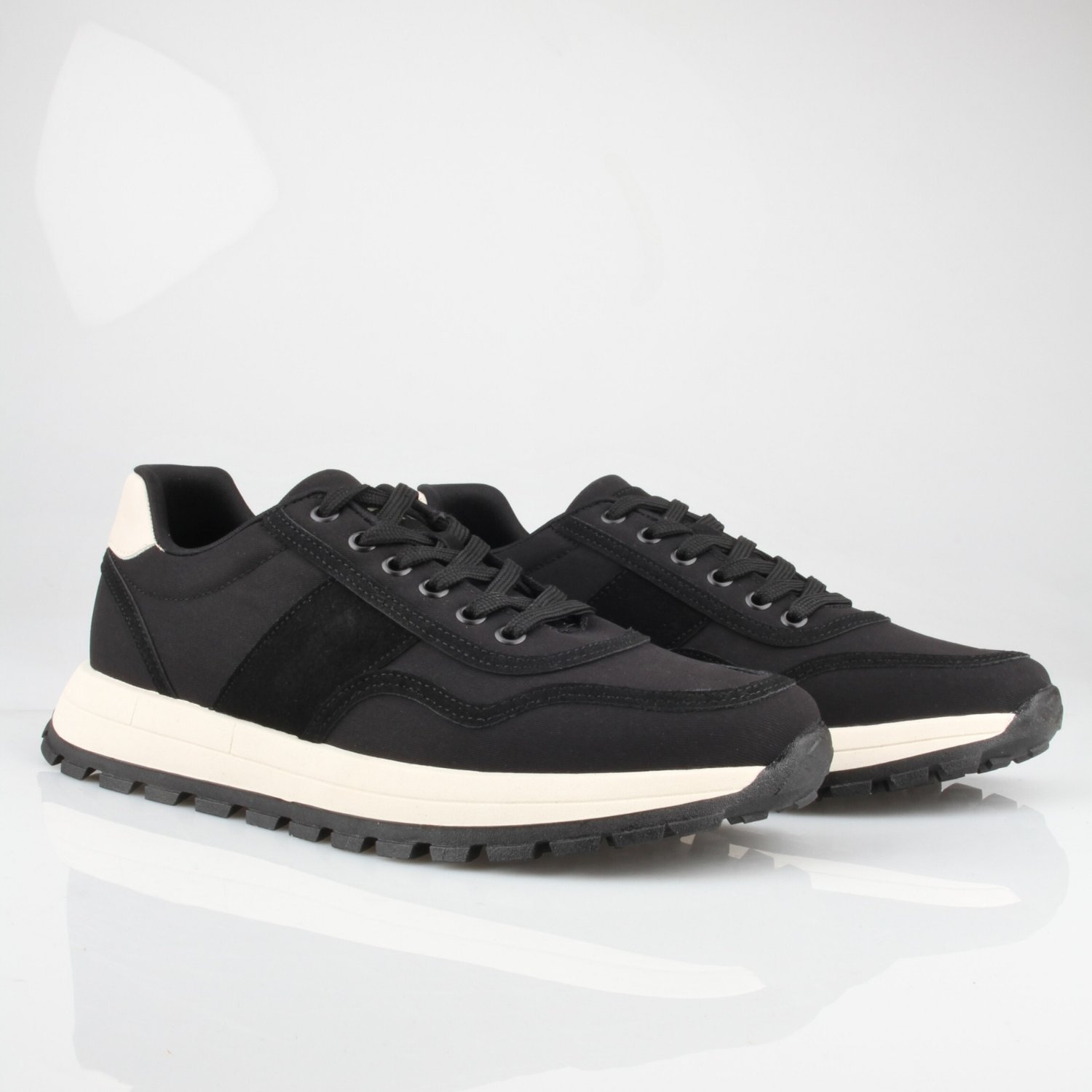 Med Erkek Sneaker - SIYAH BEJ