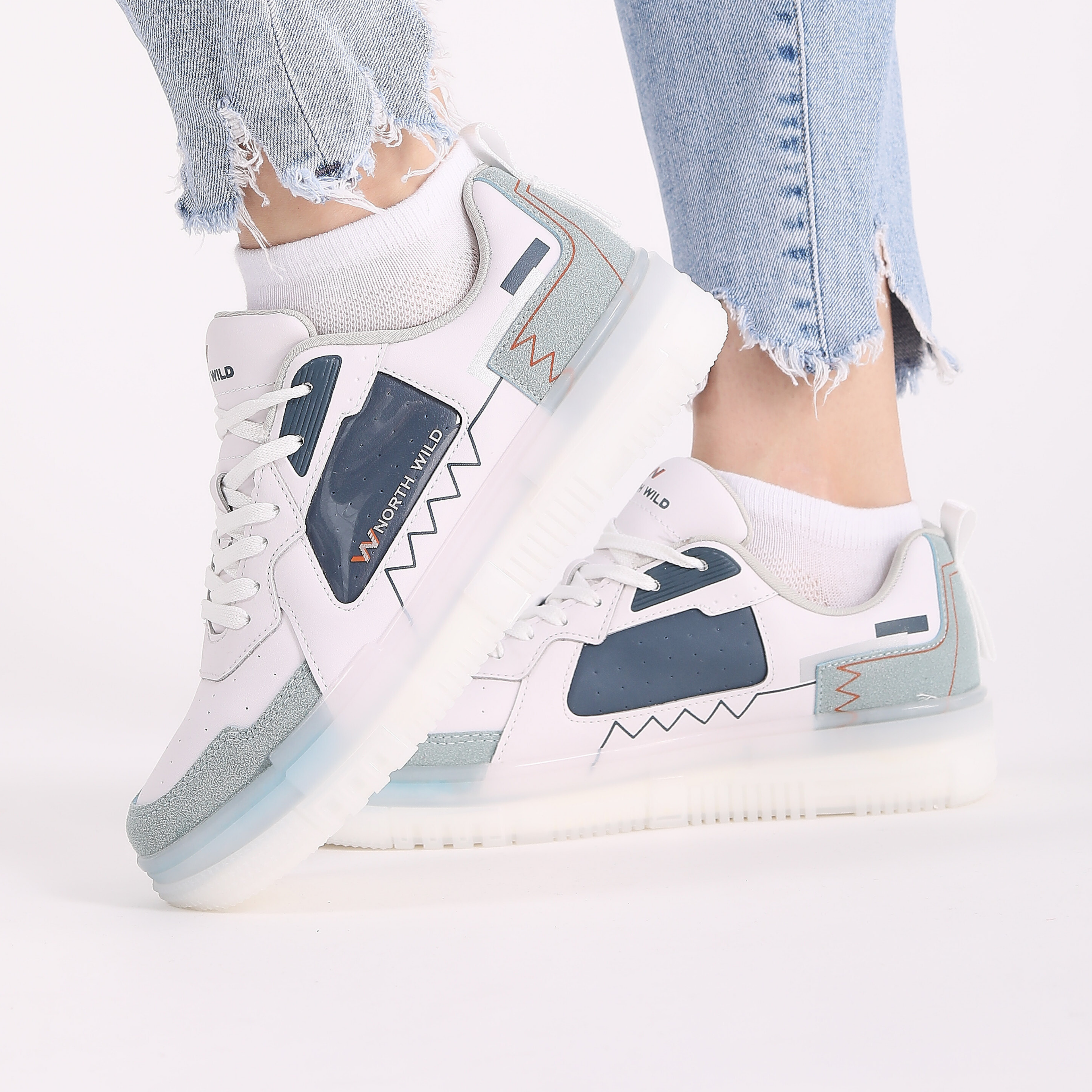 Planet Unisex Sneakers - BEYAZ MAVİ