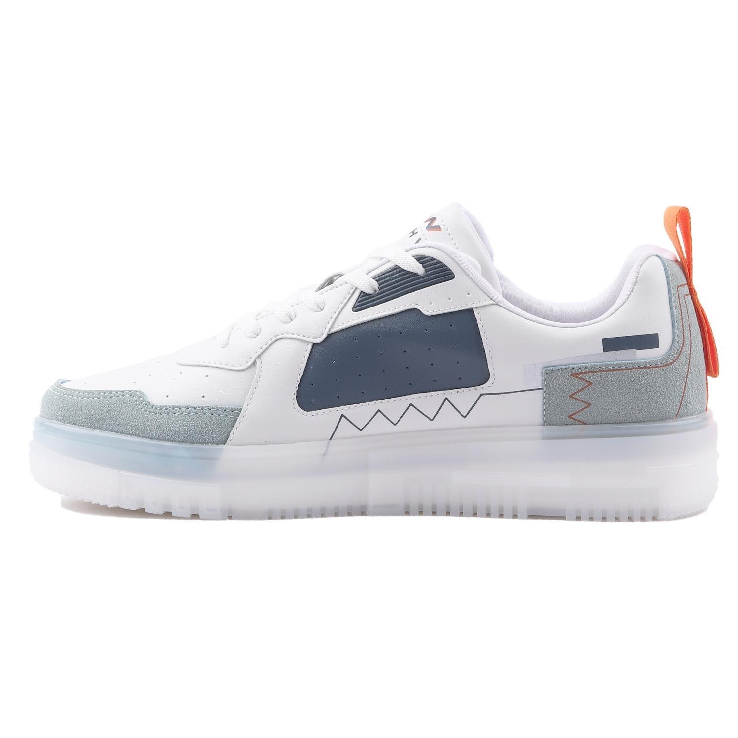 Planet Unisex Sneakers - BEYAZ-ORANJ
