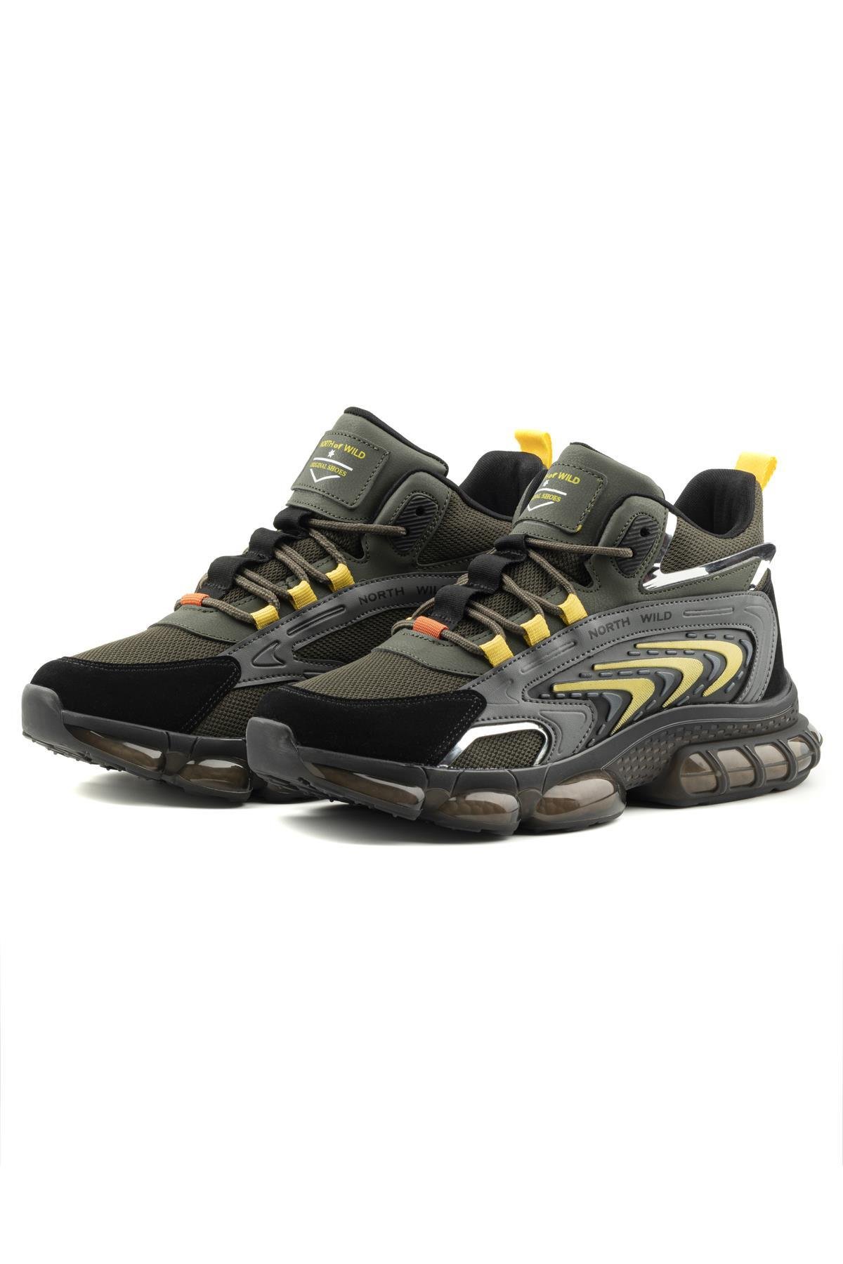 Teros Erkek Sneakers - HAKI SIYAH