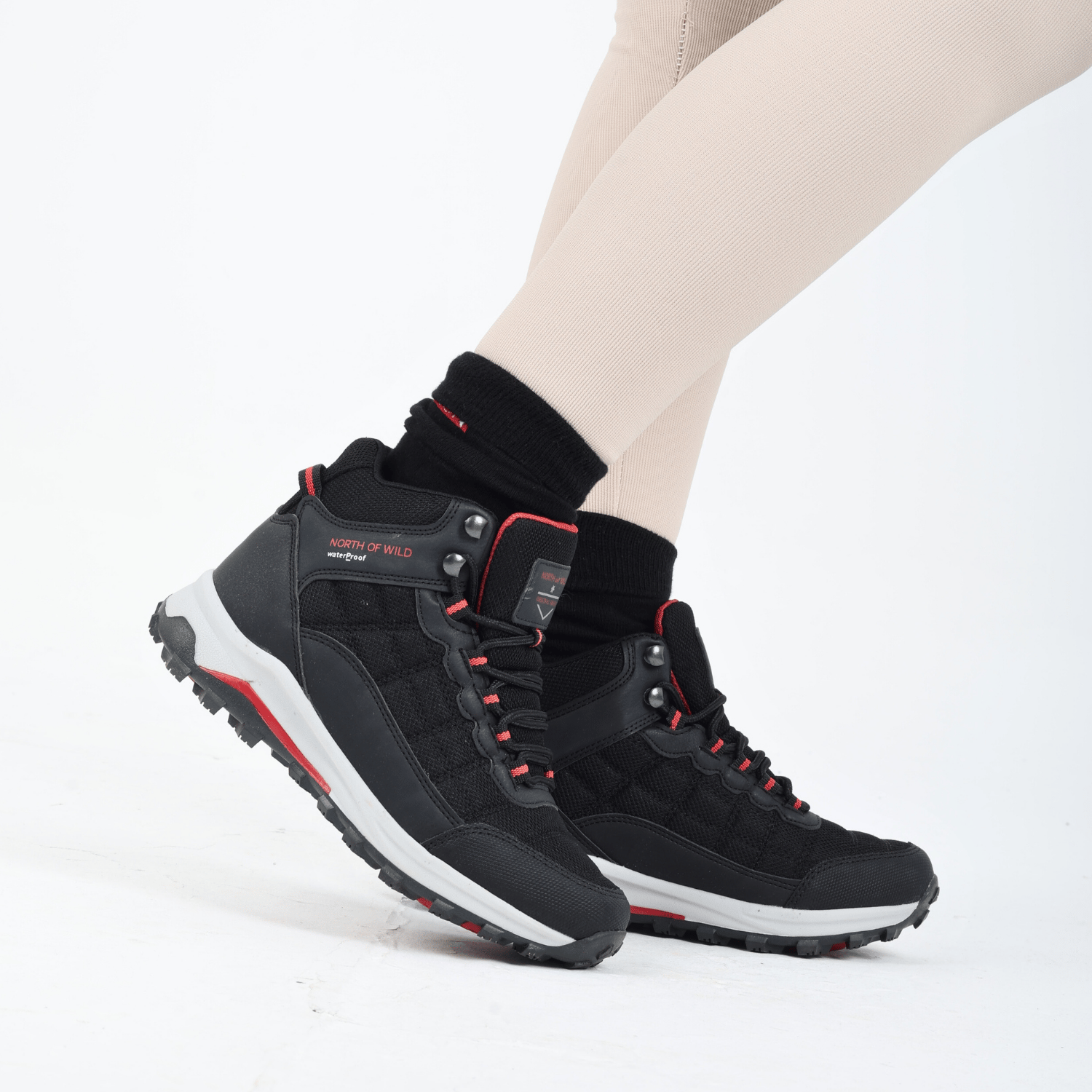 Yukan Su Geçirmez Unisex Bot - SIYAH Beyaz