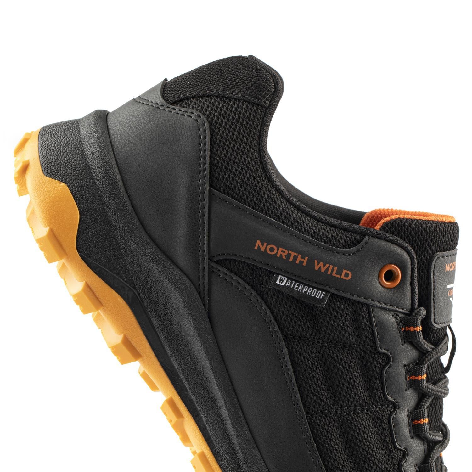 Yukan Su Geçirmez Unisex Kısa Bot - SİYAH ORANJ