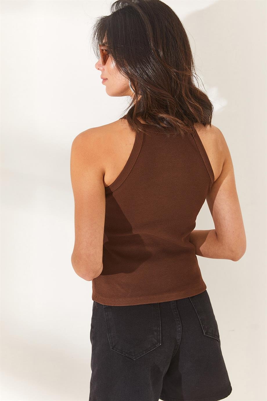 Askılı Kaşkorse Body Acı Kahve