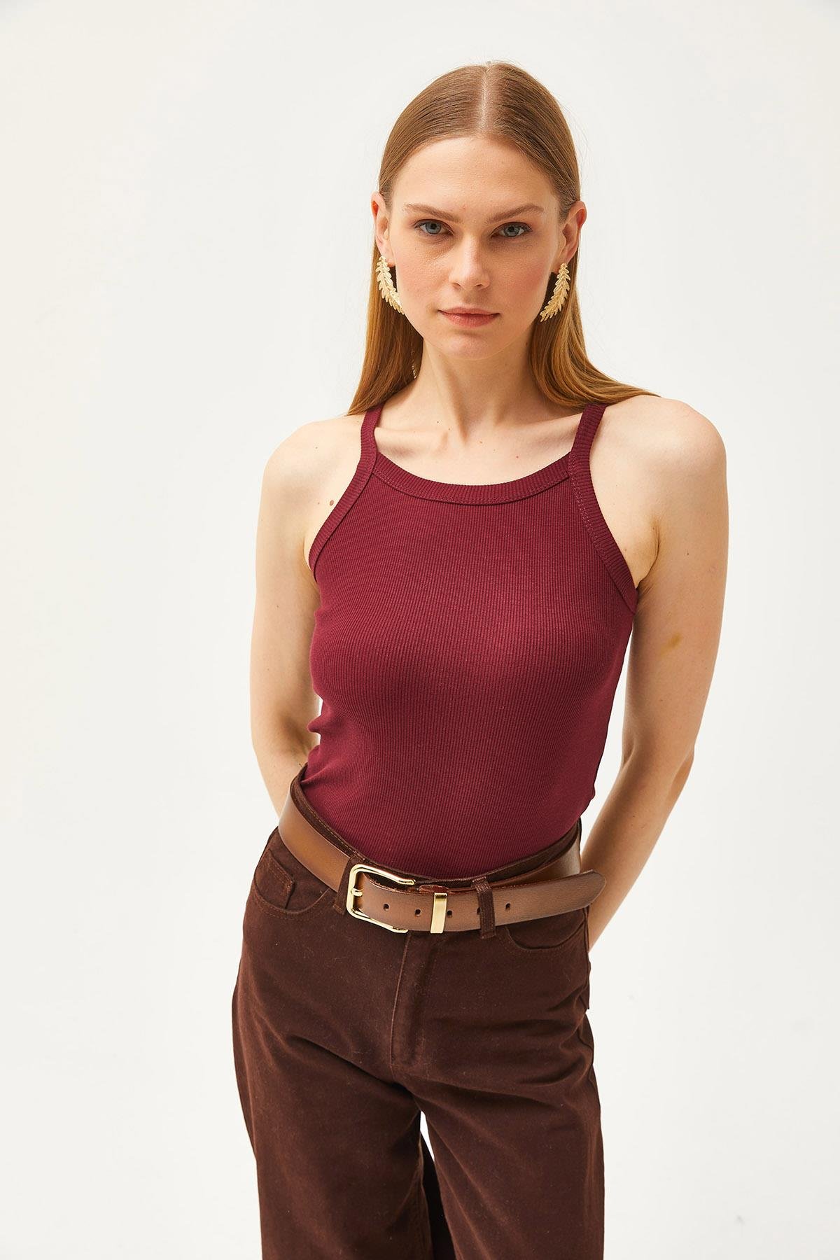 Askılı Kaşkorse Body Bordo