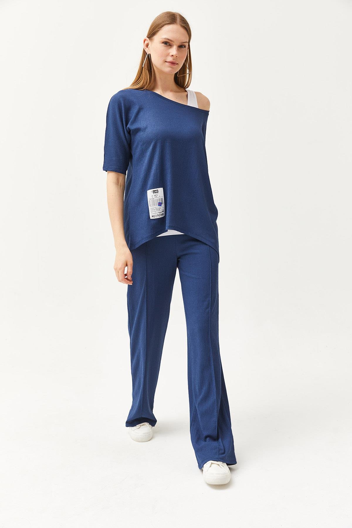 Atlet Bluz Pantolon 3'Lü Takım İndigo