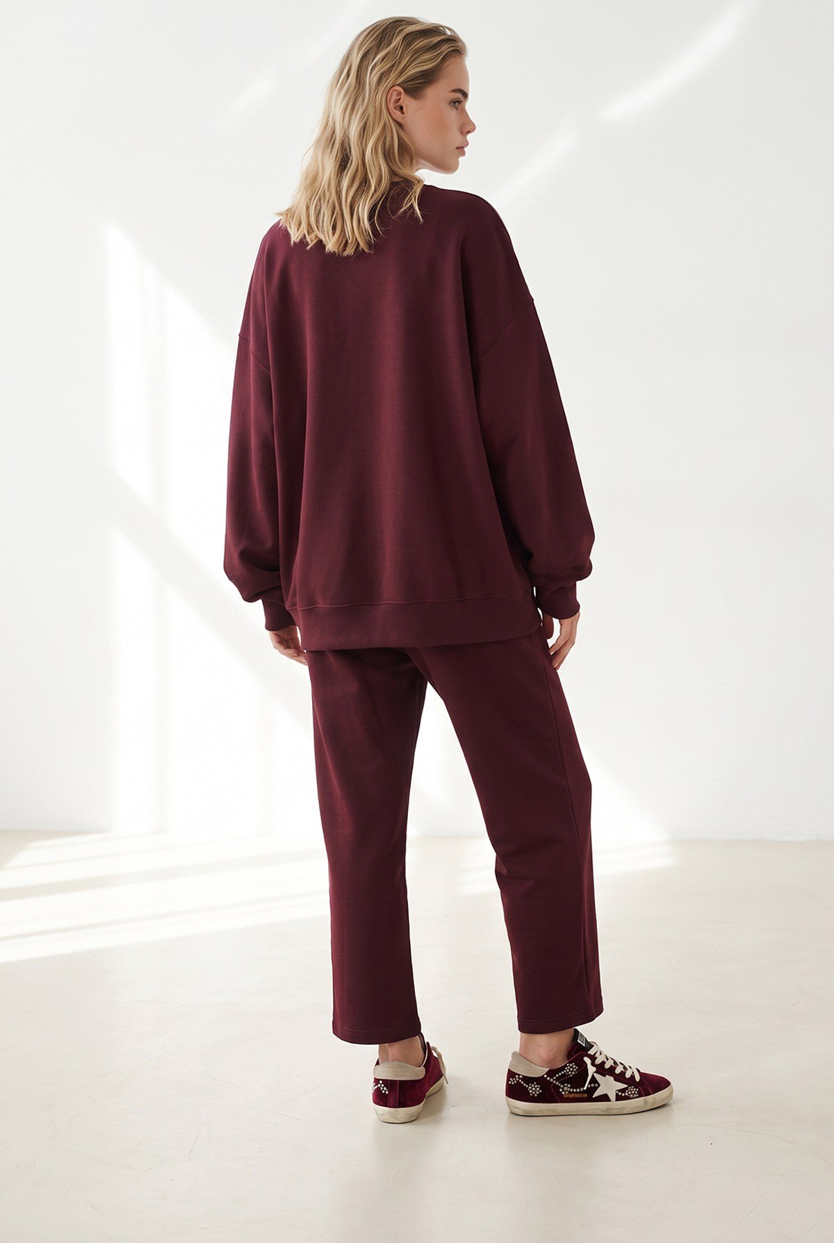 Basic Salaş Kesim Alt Üst Takım Bordo