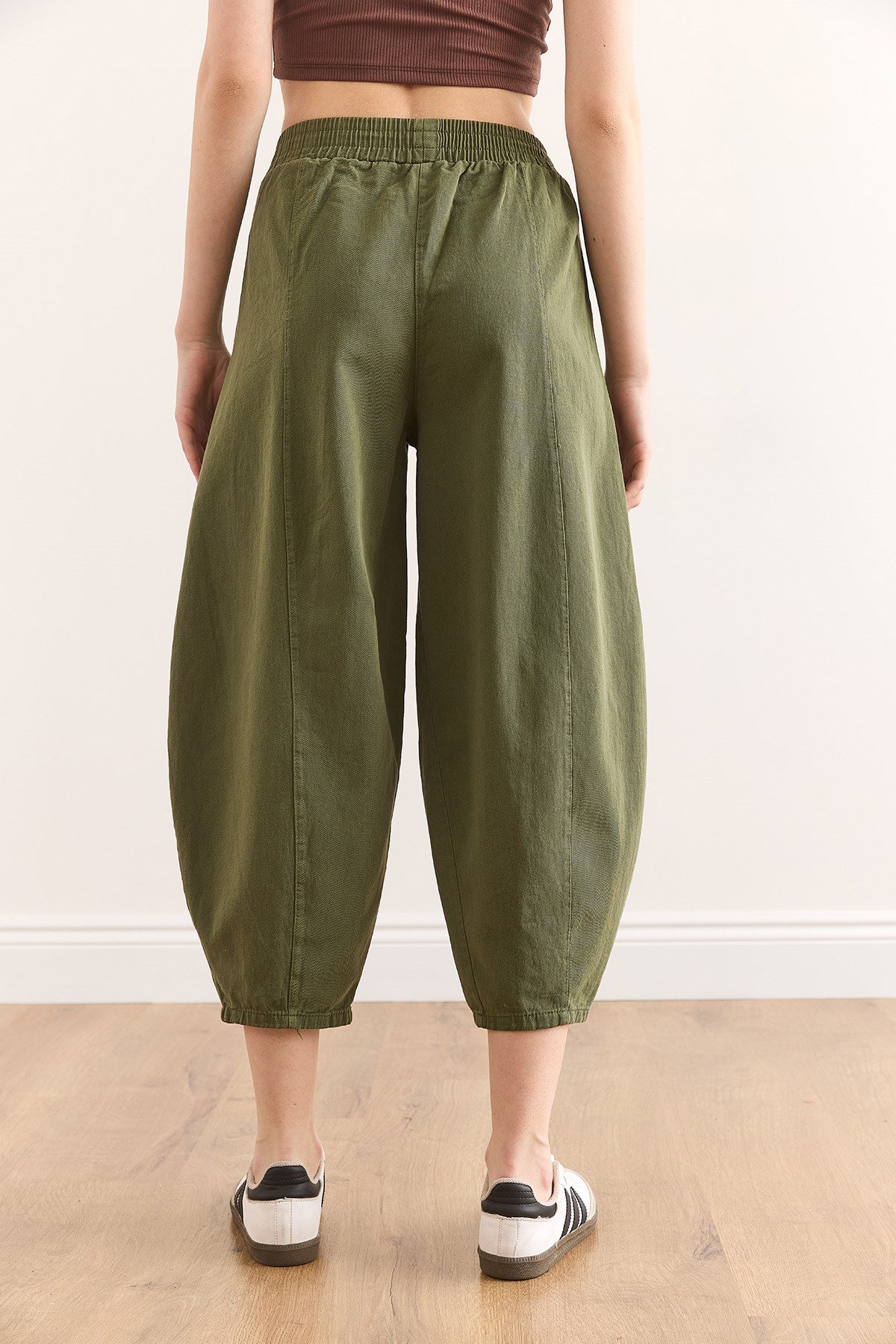 Cepli Baggy Gabardin Pantolon Haki