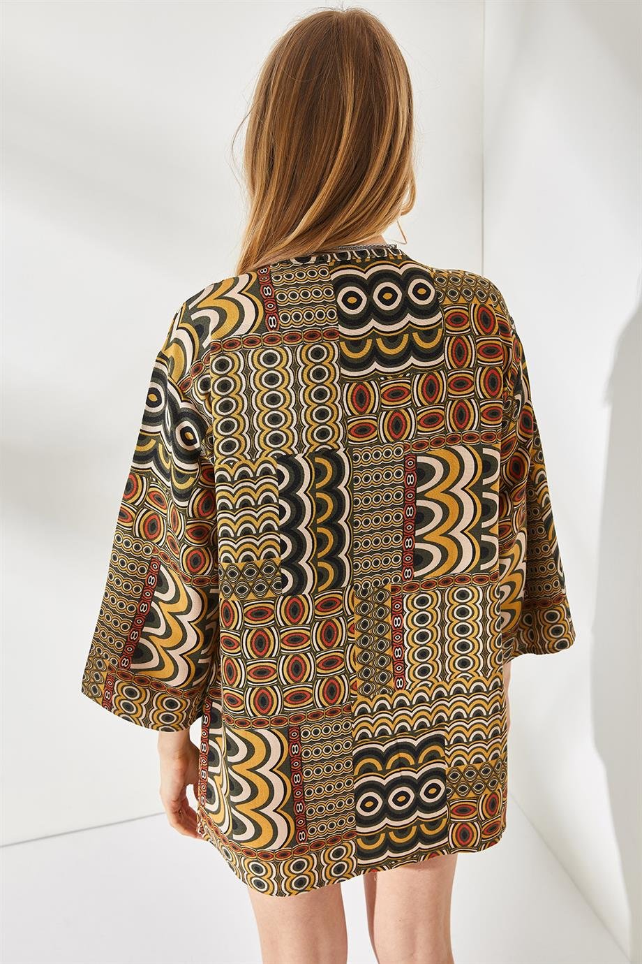 Salaş Dokuma Kimono Patch Hardal