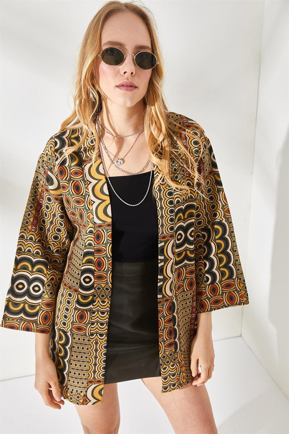 Salaş Dokuma Kimono Patch Hardal