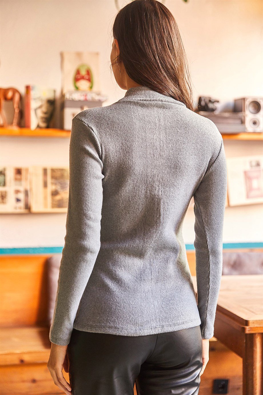 Yarım Balıkçı Şardonlu Kaşkorse Body Gri