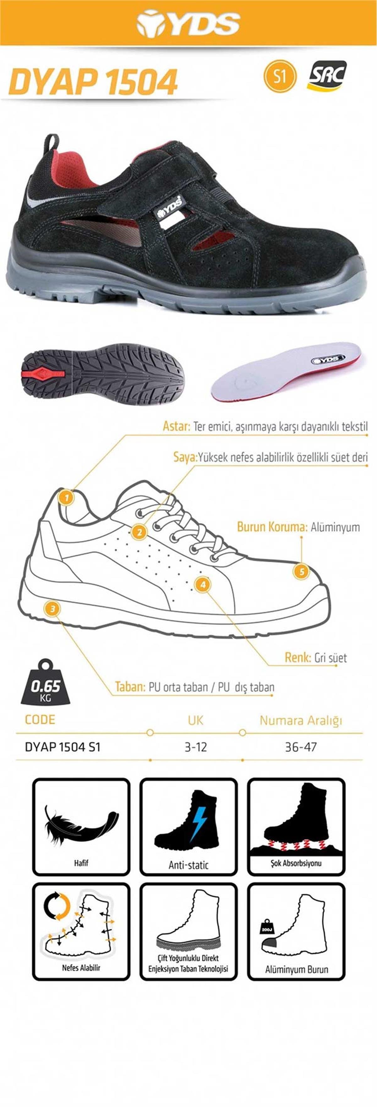 DYAP 1504 S1 -SİYAH