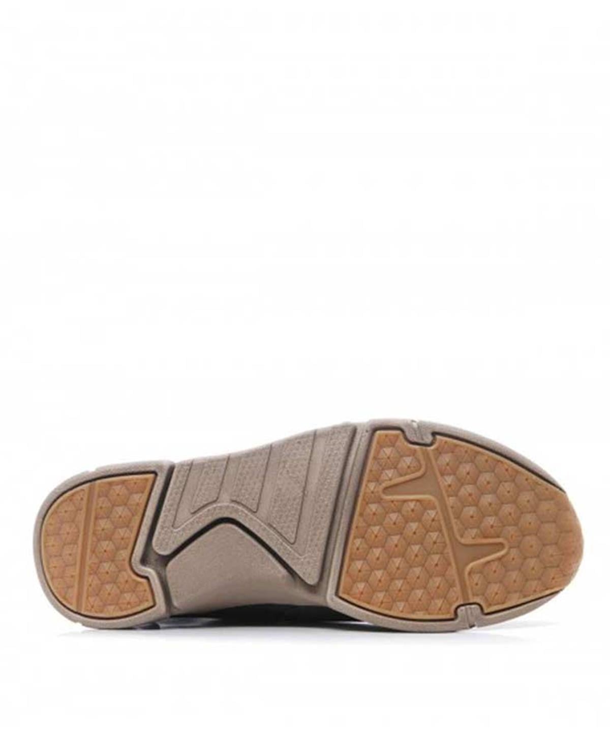 Fermuarlı Casual Bot 56-4113 Deri -HAKİ