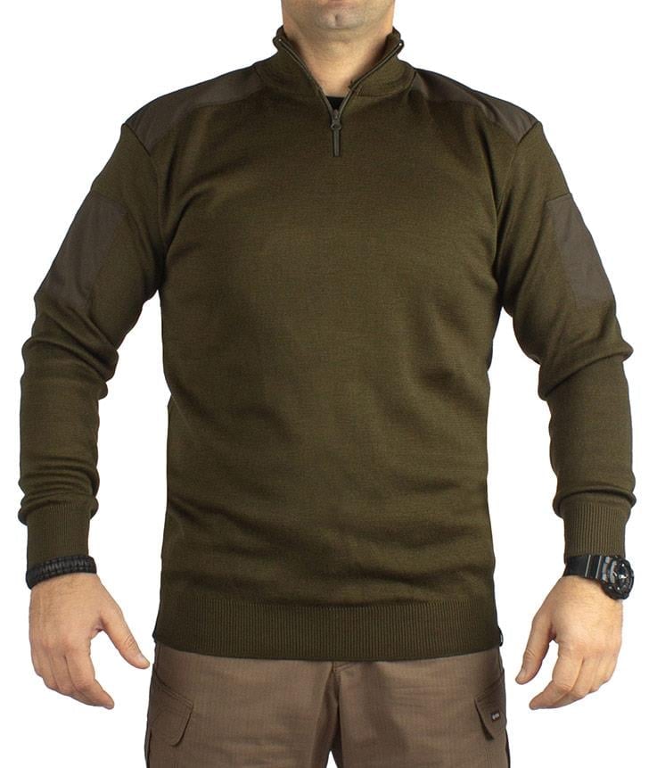 YDS ASKERİ KAZAK - YAKASI FERMUARLI -HAKİ