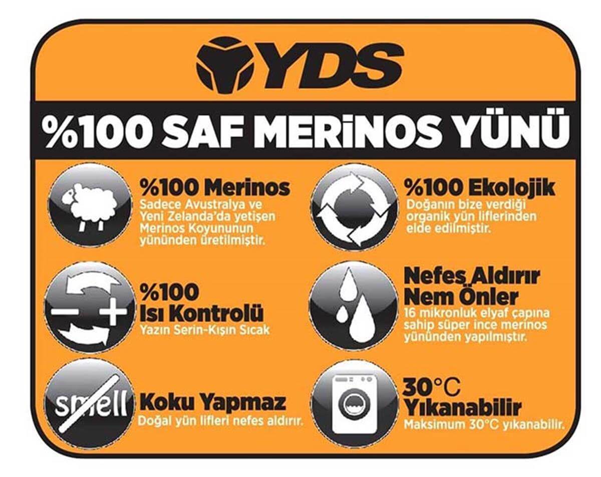 YDS ATOK YÜN ALT İÇLİK -SİYAH