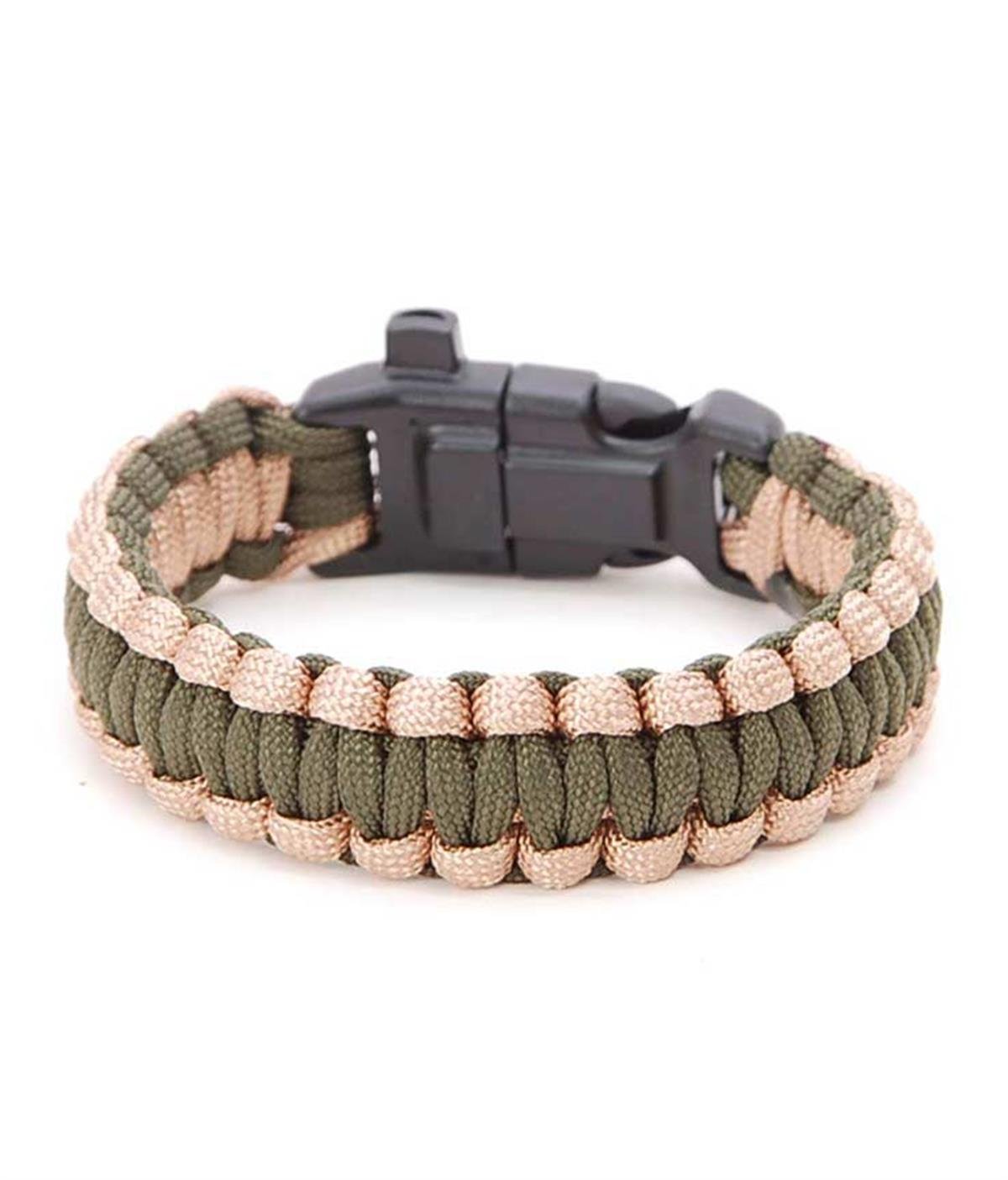 YDS FUNCTIONAL PARACORD/BİLEKLİK -HAKİ-BEJ