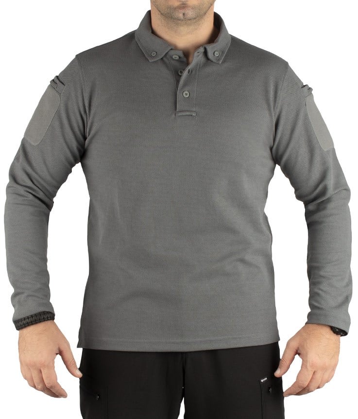 YDS PERFORMANCE POLO T-SHIRT UZUN KOLLU -GRİ