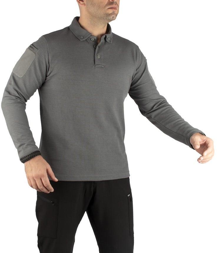 YDS PERFORMANCE POLO T-SHIRT UZUN KOLLU -GRİ