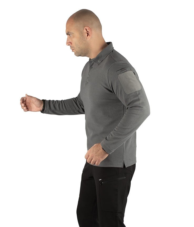 YDS PERFORMANCE POLO T-SHIRT UZUN KOLLU -GRİ