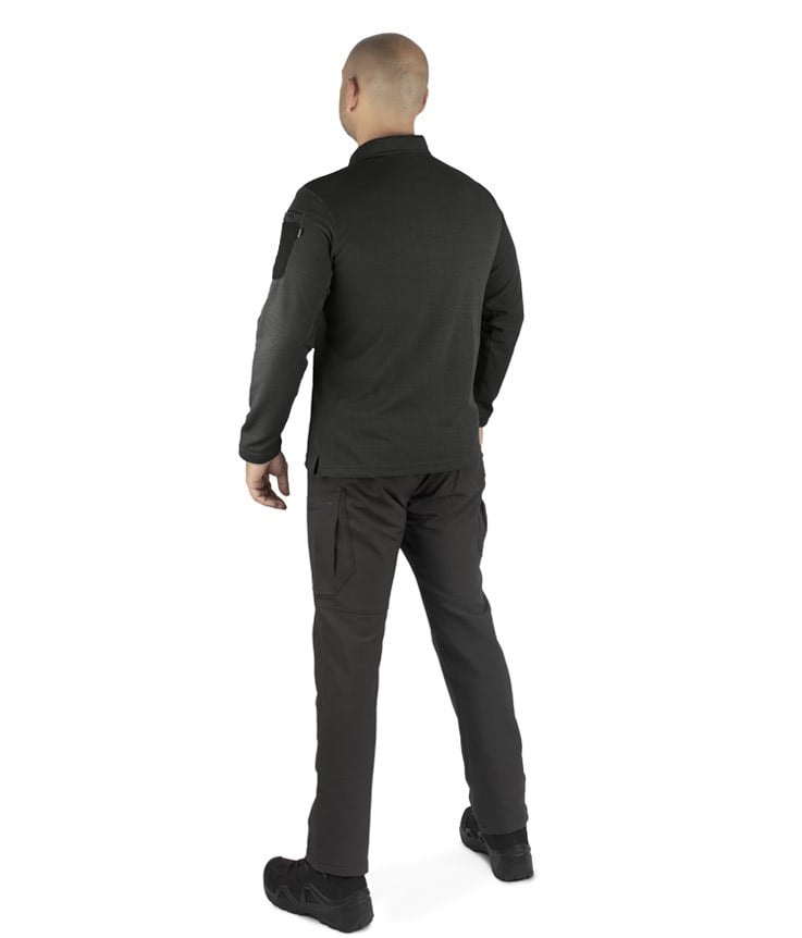YDS PERFORMANCE POLO T-SHIRT UZUN KOLLU -SİYAH