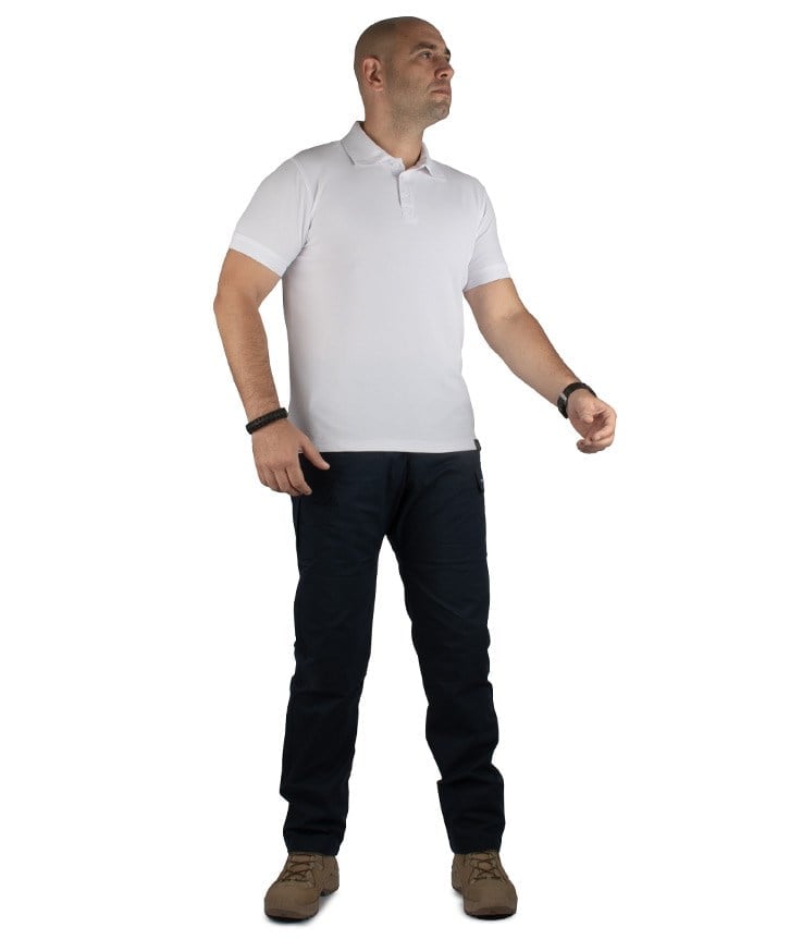 YDS PREMIUM POLO T-SHIRT -BEYAZ