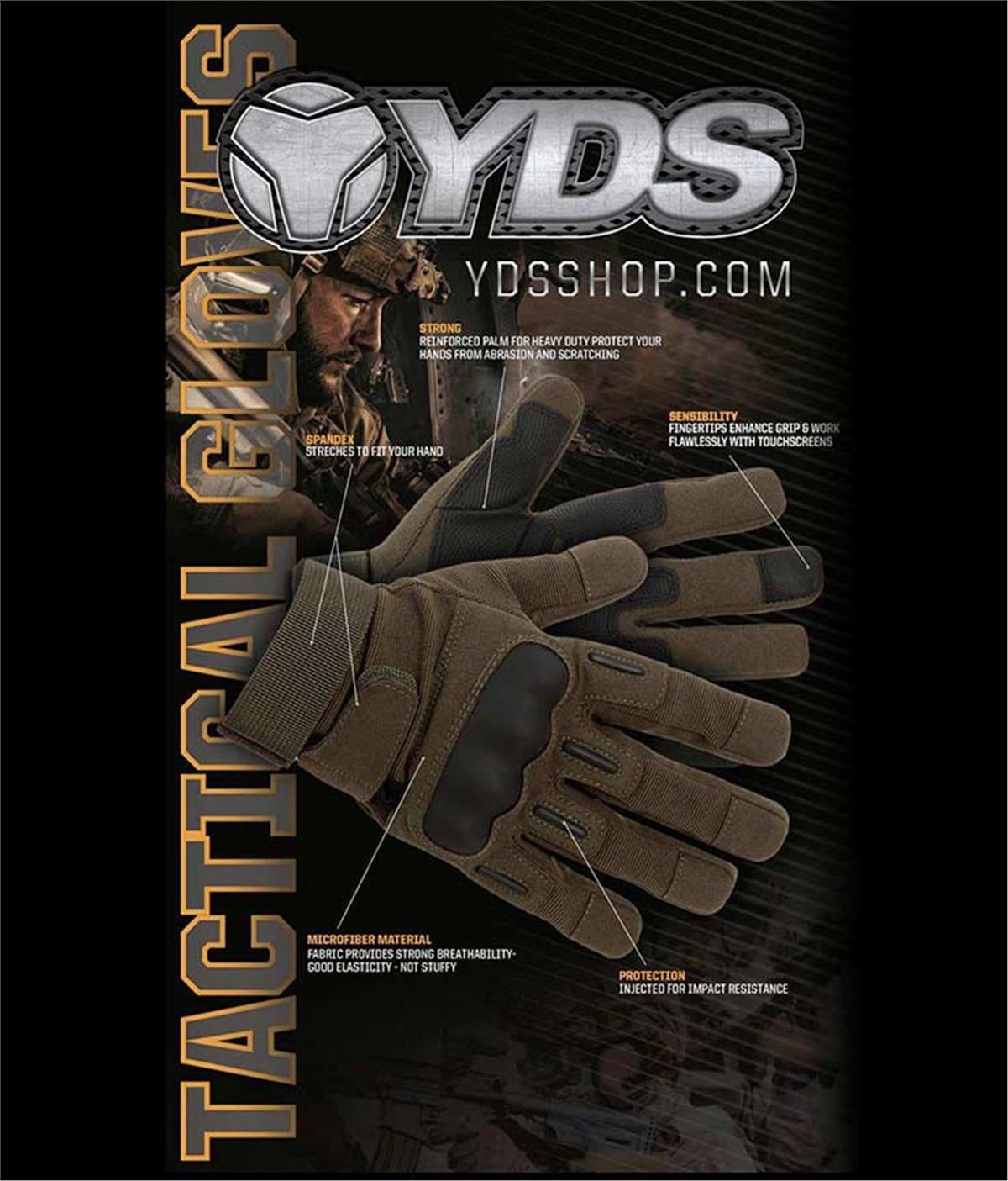 YDS TACTICAL ELDİVEN -HAKİ