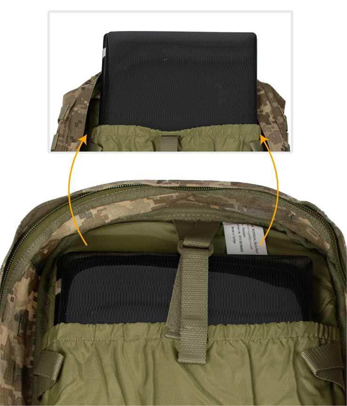 YDS TACTICAL OUTDOOR SIRT ÇANTASI (40L) -KAMUFLAJLI