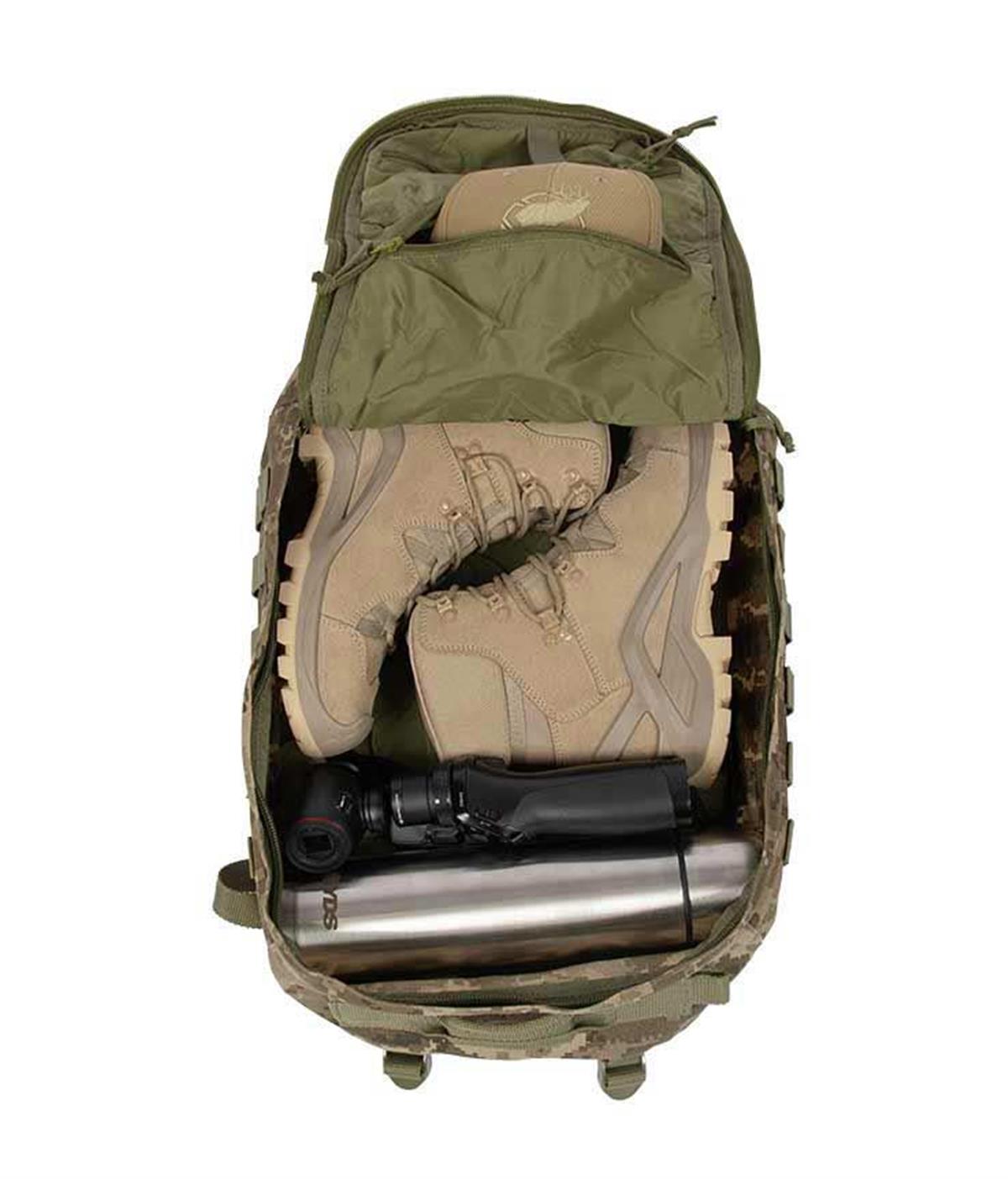 YDS TACTICAL OUTDOOR SIRT ÇANTASI (40L) -KAMUFLAJLI