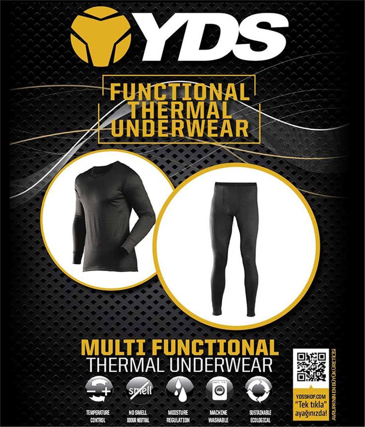 YDS TERMAL İÇLİK TAKIMI -SİYAH