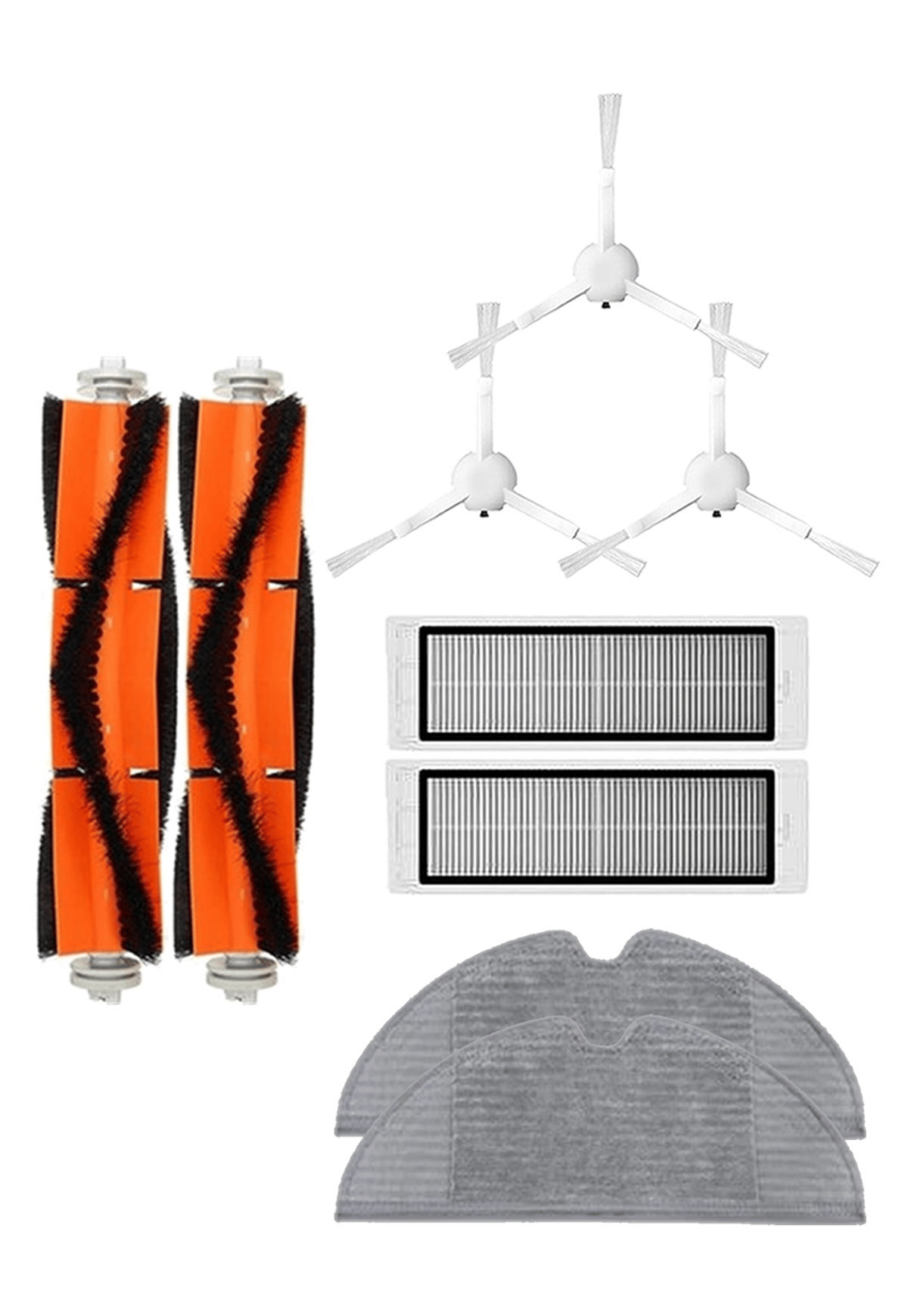 Roborge Vestel V - Bot Pro B Robot Vacuum Cleaner Compatible 9 - pieces Spare Parts Set - Compatible Product