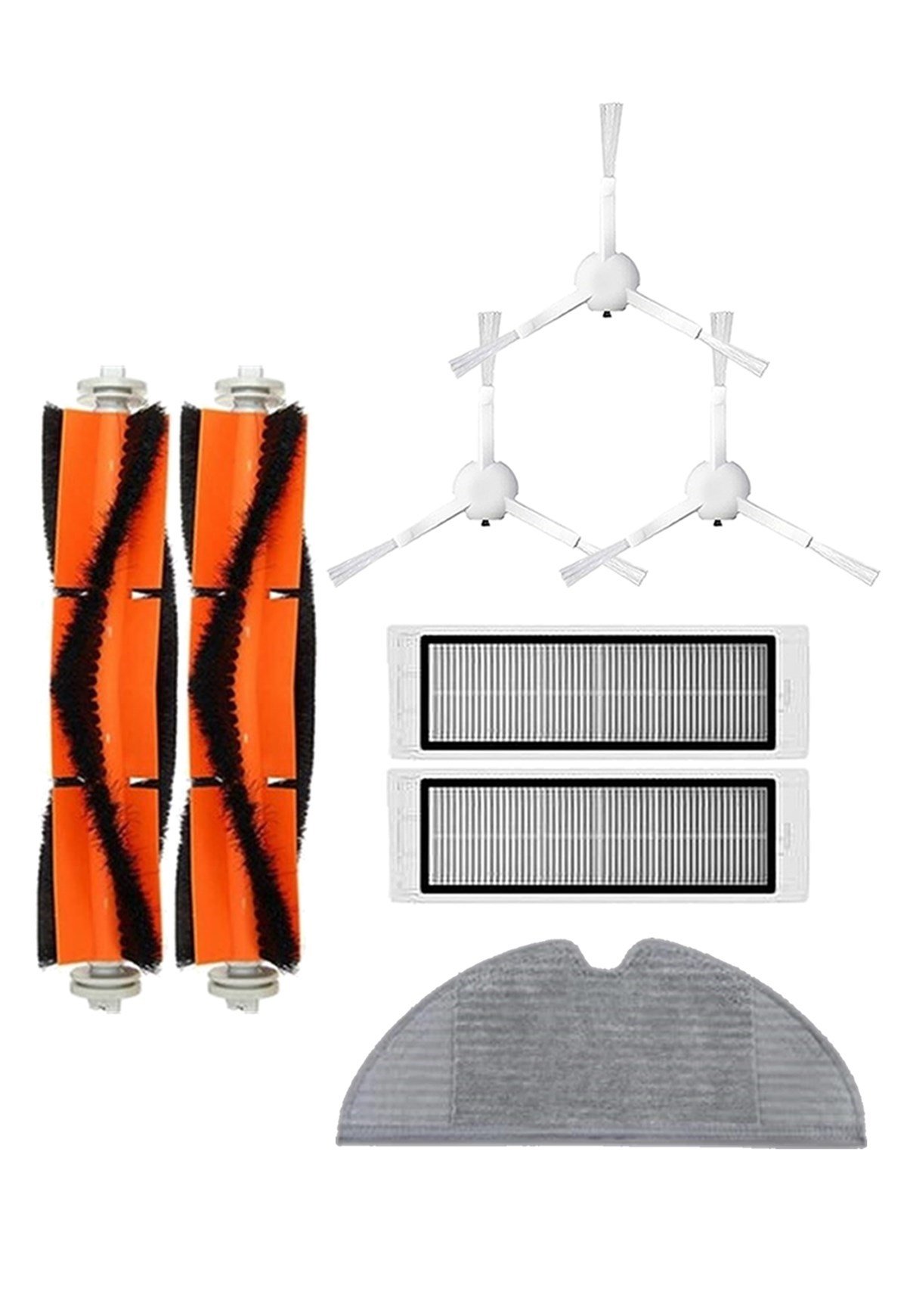 Roborge Vestel V - Bot Pro B Robot Vacuum Cleaner Compatible 8 - pieces Spare Parts Set - Compatible Product