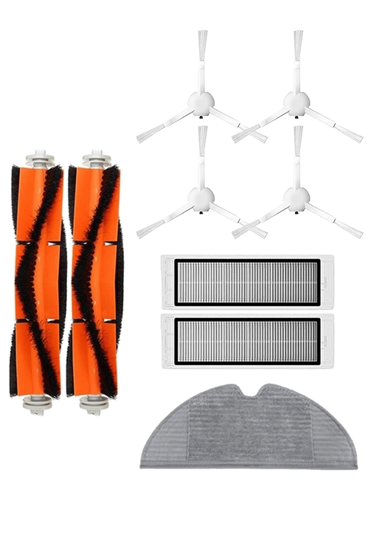 Roborge Vestel V - Bot Pro B Robot Vacuum Cleaner Compatible 9 - pieces Spare Parts Set - Compatible Product