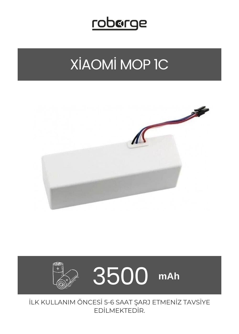Xiaomi Vacuum Mop 1C (STYTJ01ZHM) Robot Süpürge Uyumlu Batarya 3500 mAh - Muadil Ürün