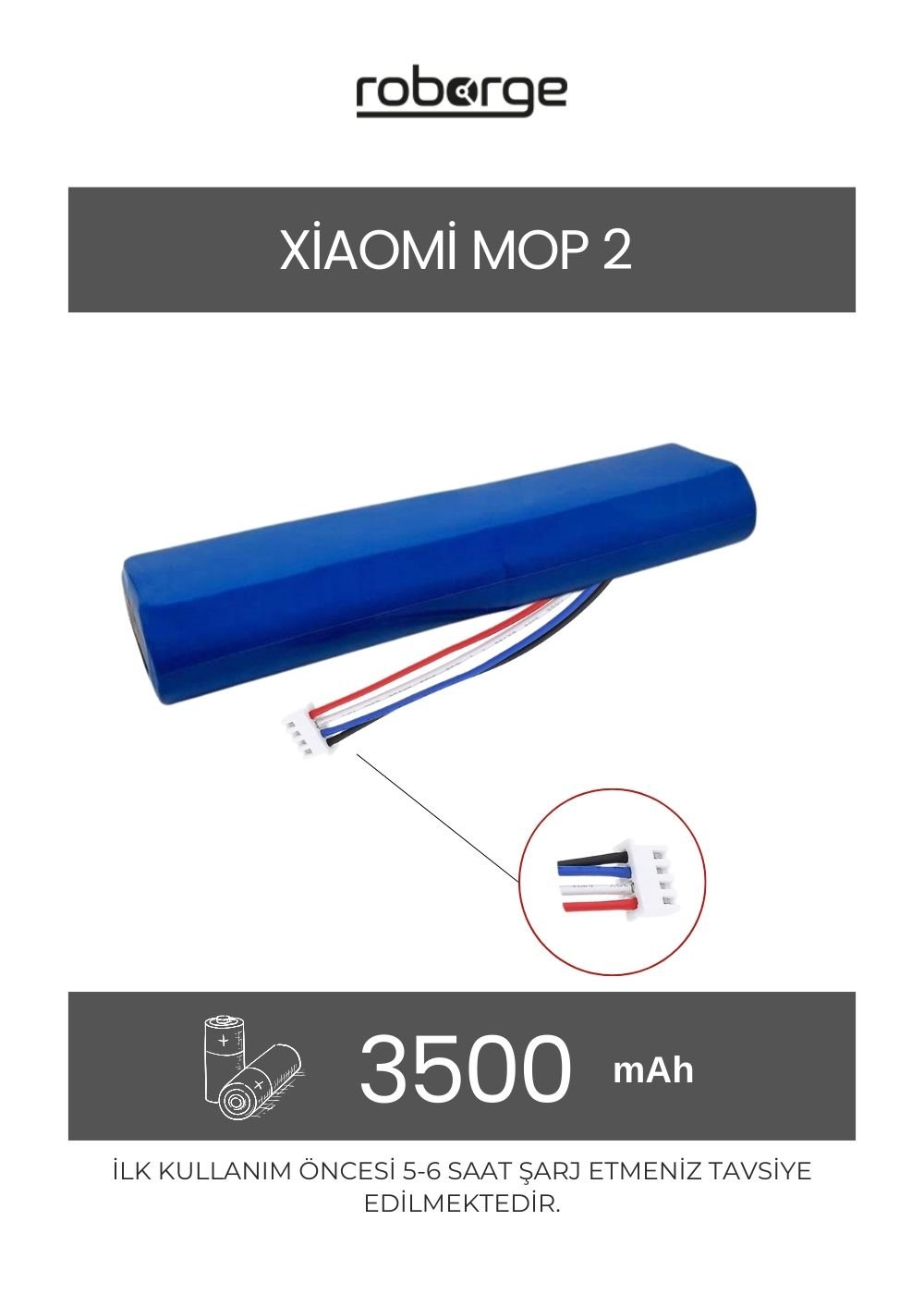 Xiaomi Vacuum Mop 2 (STYTJ03ZHM) Robot Vacuum Cleaner Compatible Battery 3500 mAh - Compatible Product