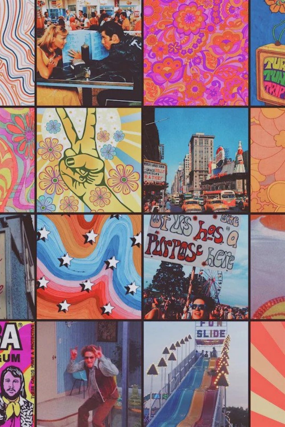 Aesthetic Hippie 60lı Duvar Posteri Seti