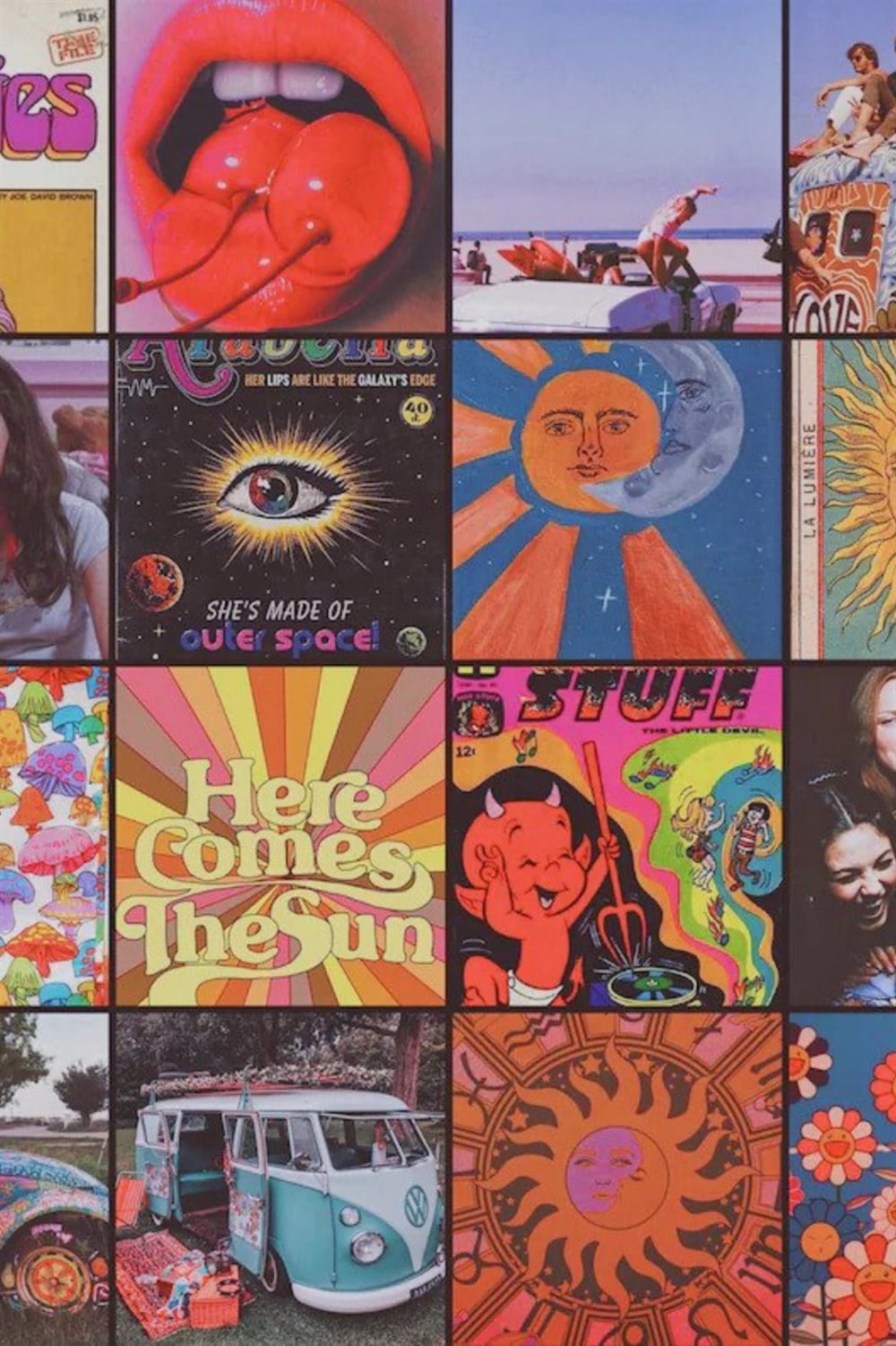 Aesthetic Hippie 60lı Duvar Posteri Seti