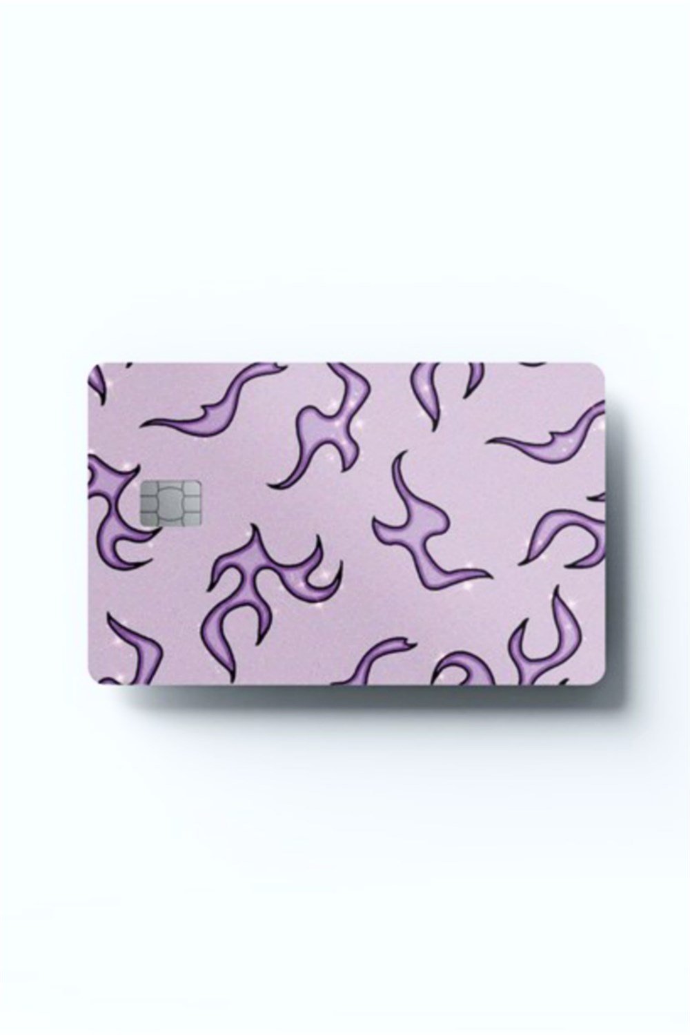Aesthetic Purple Flame Kart Kaplama Sticker