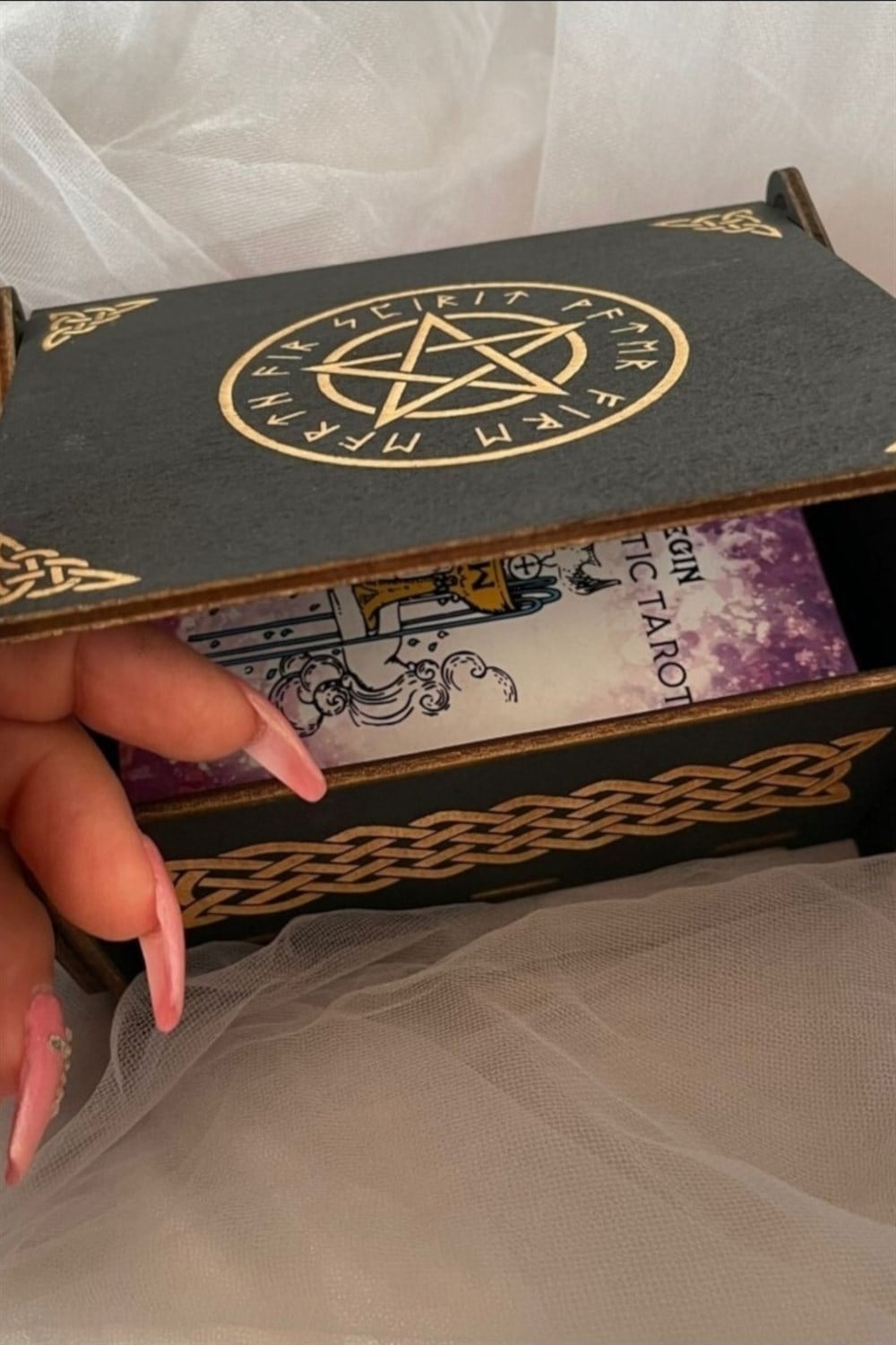Ahşap Kutulu Aesthetıc Tarot Destesi