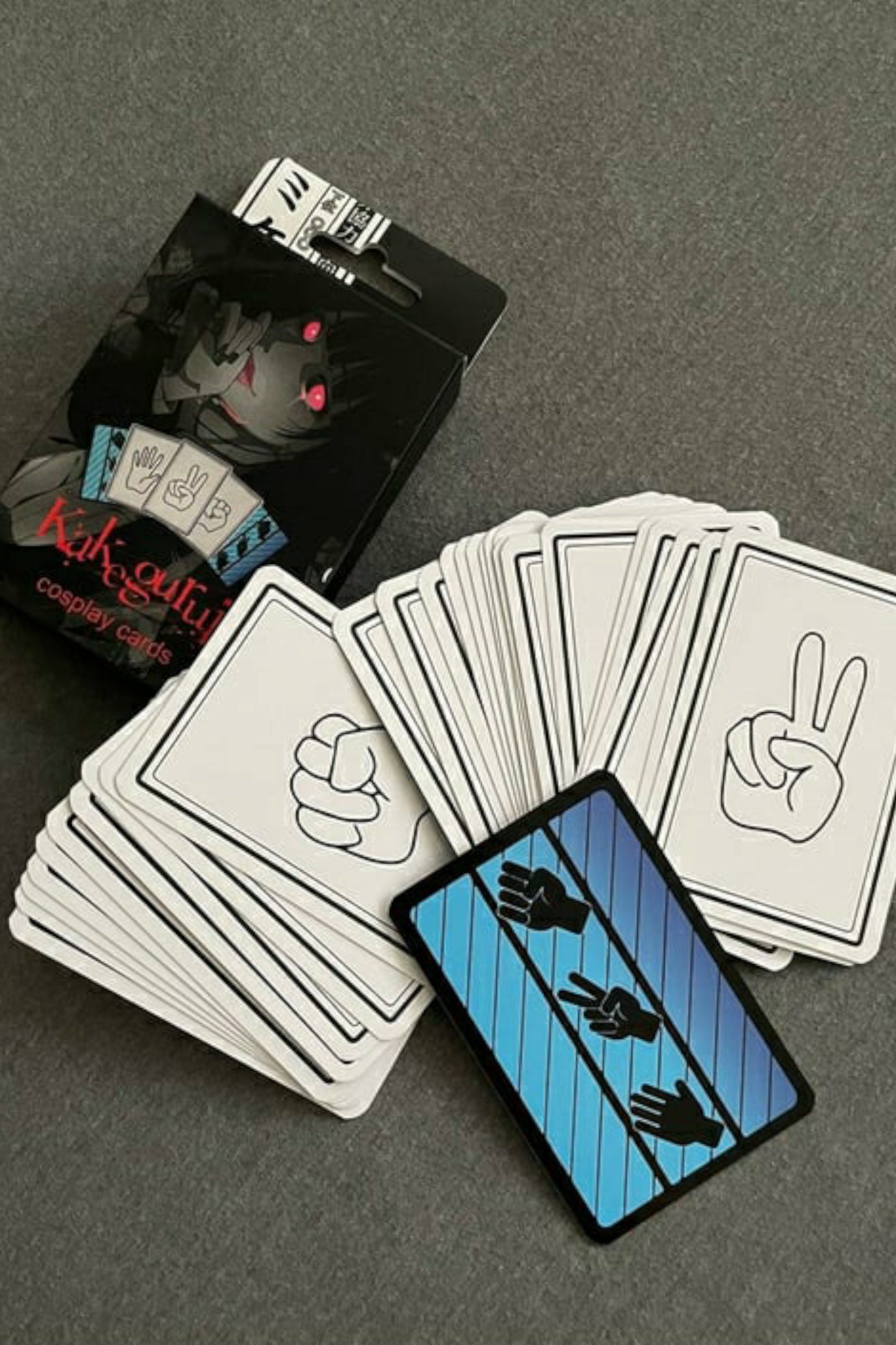 Anime Kakegurui Taş Kağıt Makas Kart Oyunu