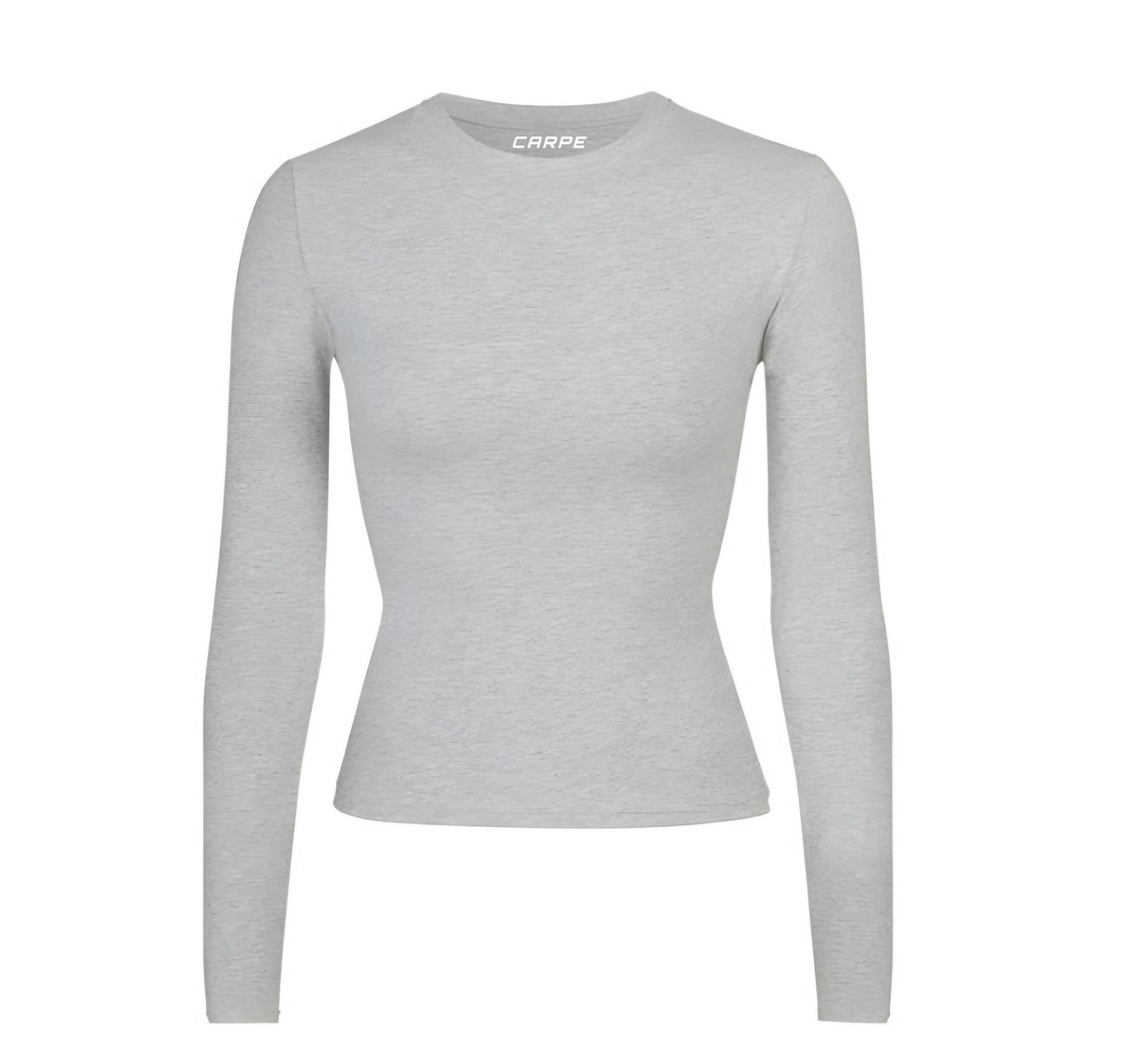 Basic Açık Gri Uzun Kol Tam Boy Bluz