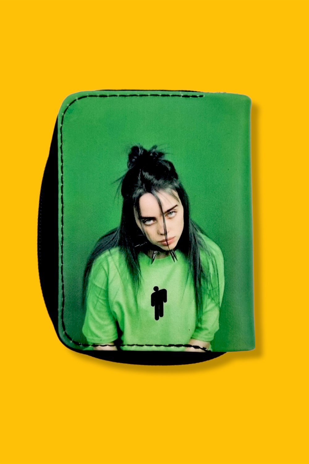 Billie Eilsh Yeşil Kısa Cüzdan