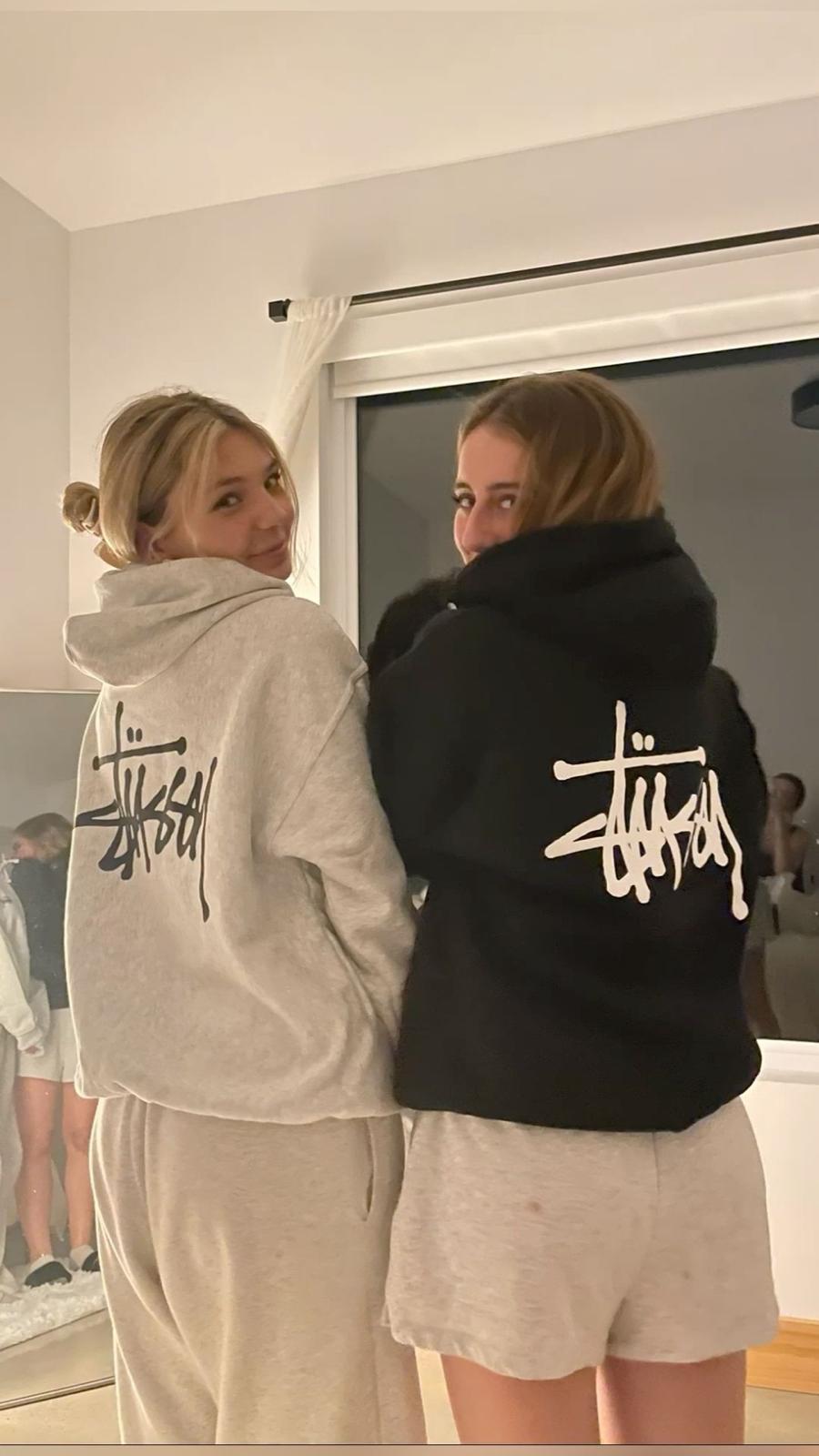 Black Graffiti Logo 3 İplik Oversize Sweatshirt