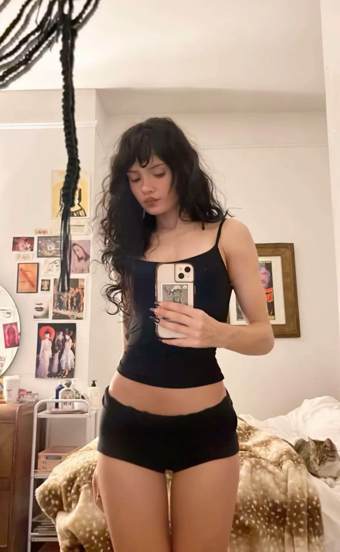 Black İnce Askılı Bluz